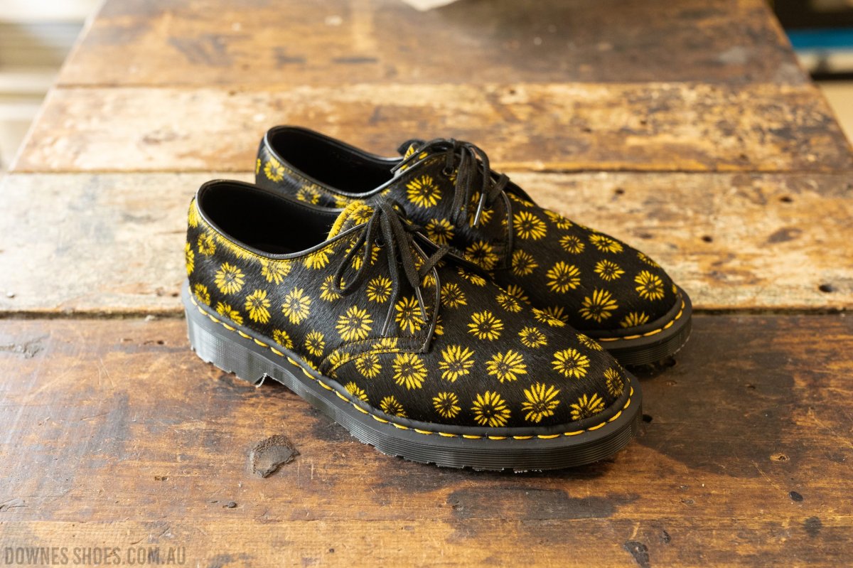 1461 Flower Hair On Made in England 3 Eye Shoe - Image 2