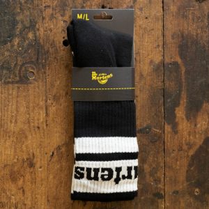 Dr Martens Athletic Black and White Logo Sock