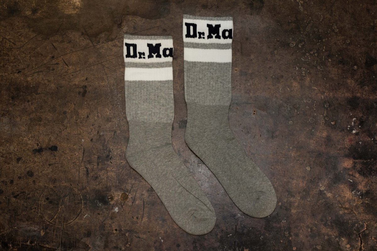 Dr Martens Athletic Grey Logo Sock