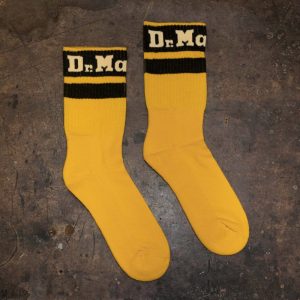 Dr Martens Athletic Yellow Logo Sock